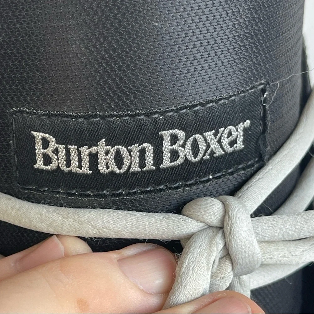 Burton (BRTN) Boxer Black Snowboard Boots with Yellow Accents Men SZ 8